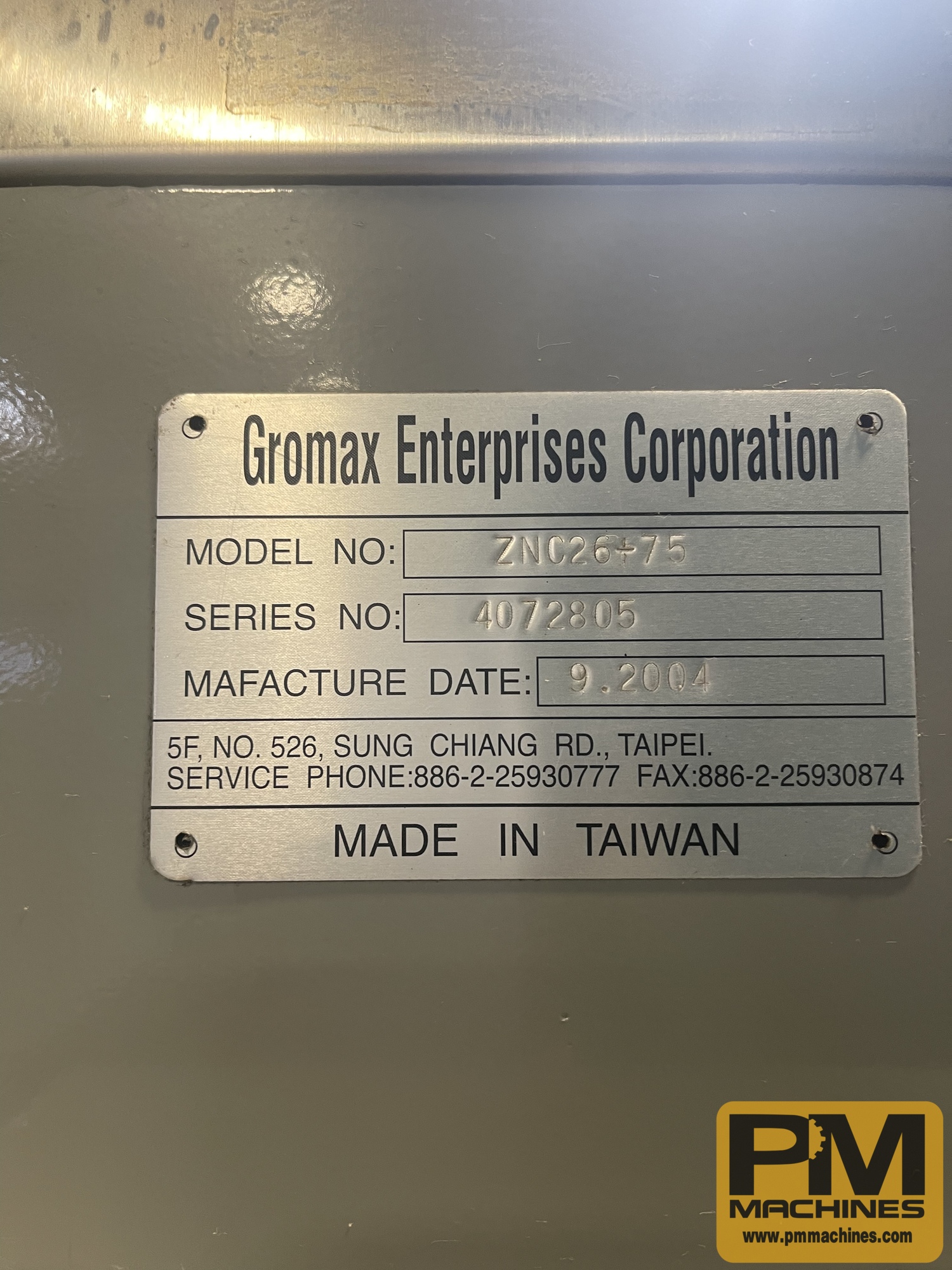 2003 GROMAX ZNC26+E75A EDM Sinkers | PM Machines