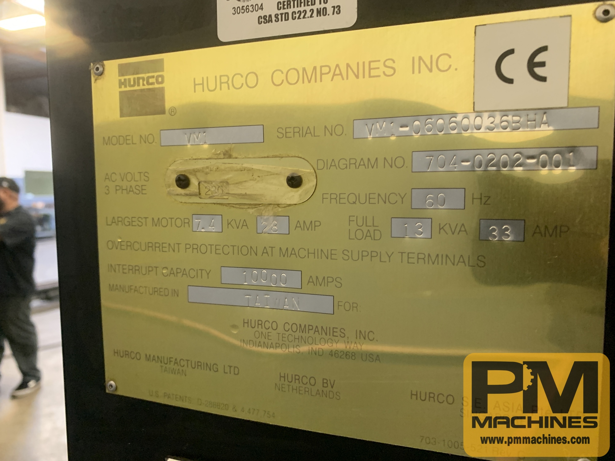 2006 HURCO VM1 Vertical Machining Centers | PM Machines
