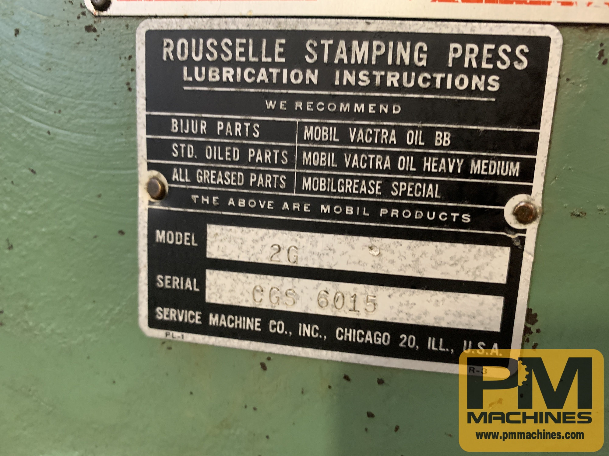 ROUSSELLE 2G O.B.I. Presses | PM Machines